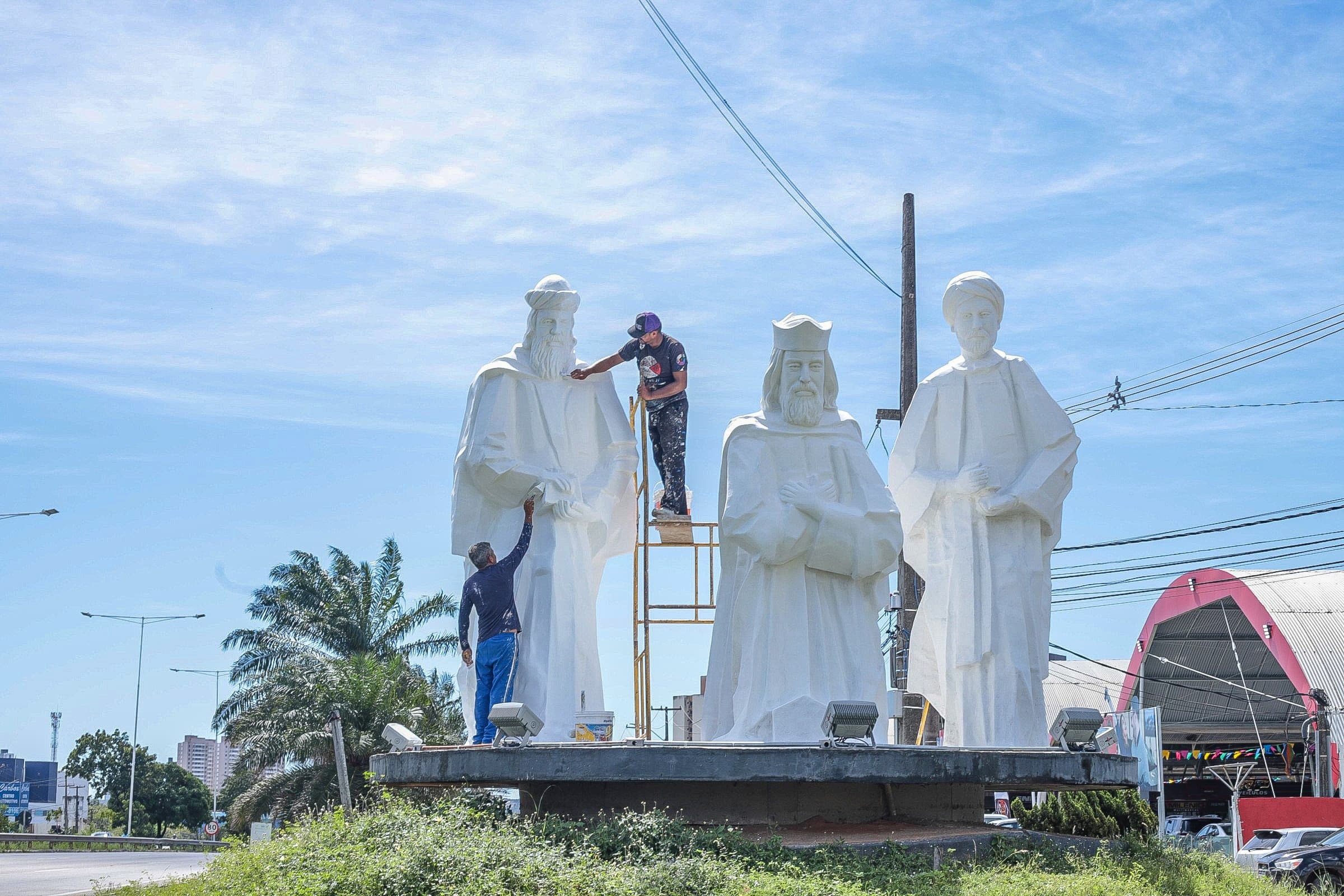 Natal | Prefeitura revitaliza monumento dos Três Reis na entrada sul de Natal